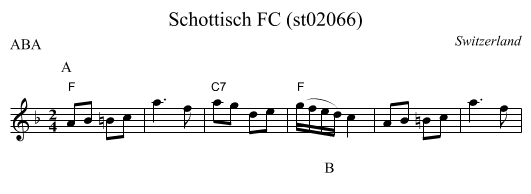 Schottisch FC (st02066) - staff notation