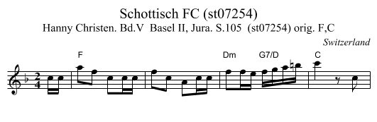 Schottisch FC (st07254) - staff notation