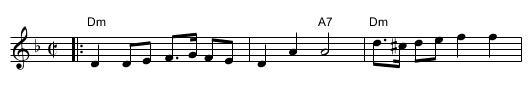 Schottisch fr&aring;n Haver&ouml; - staff notation