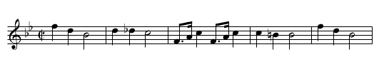 Schottisch n°1 - staff notation