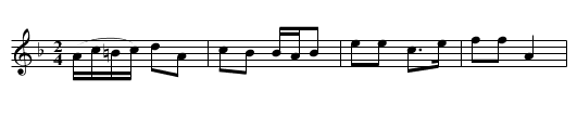 Schottisch - staff notation
