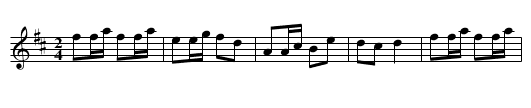 Schottisch - staff notation