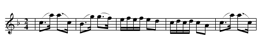 Schottisch - staff notation