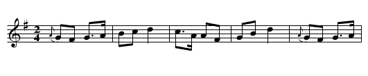 Schottisch - staff notation