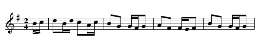 Schottisch - staff notation