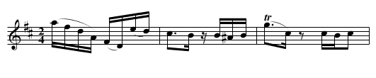 Schottische [6] - staff notation
