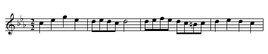 Schottische a Dede - staff notation