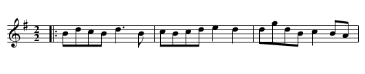 Schottische de Virmoux - staff notation