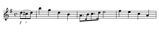 SCHOTTISCHE - staff notation