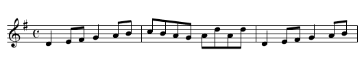 Schottische - staff notation