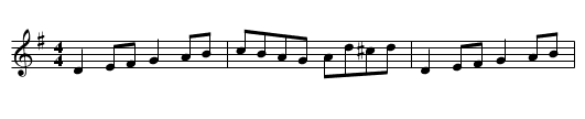 Schottische - staff notation