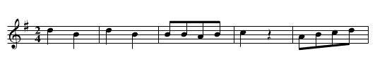 Schottischer aus Zoebern - staff notation