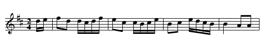Schottischer - staff notation