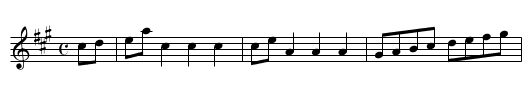 Schottish - staff notation