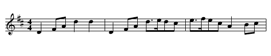 Schottishe fr Idre - staff notation