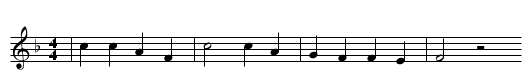 SCHUERZ DICH GRETLE - staff notation
