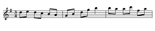 Schwedische Mazurka - staff notation
