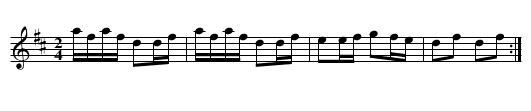 Schwedische Polka - staff notation