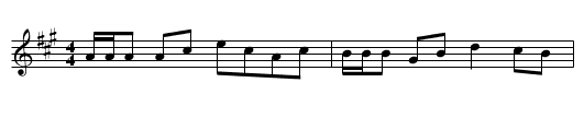 Scoch Bamble, The. ASH.14 - staff notation