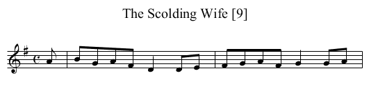 Scolding Wife [9], The - staff notation