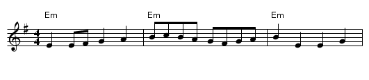 Scollay's Reel - staff notation