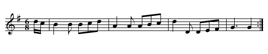 Scornach na Walligé - staff notation