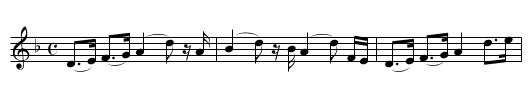 Scotch Air. Le4.232 - staff notation