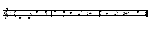 Scotch Cap - staff notation