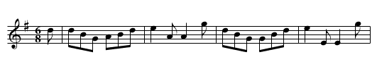 Scotch Gig - staff notation