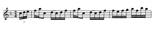 Scotch Hornpipe [8] - staff notation