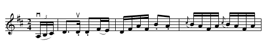 Scotch -- Hornpipe - staff notation