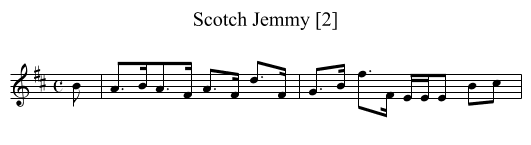 Scotch Jemmy [2] - staff notation
