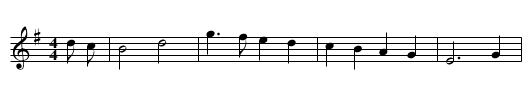 Scotch Jemmy - staff notation