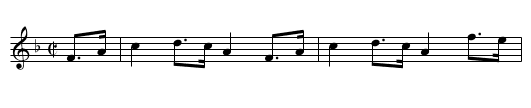 SCOTCH MARCH - staff notation