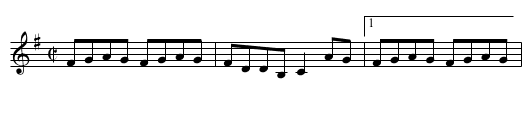 Scotch Mary - staff notation