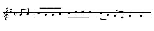 Scotch Mary - staff notation