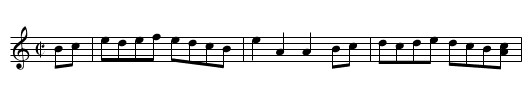 Scotch Measure [2] - staff notation