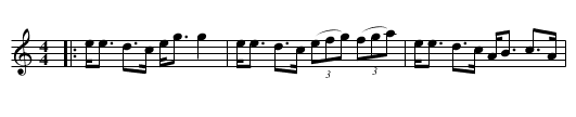 Scotch Mist - staff notation