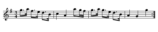 Scotch Moggy - staff notation