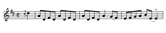 Scotch Patriot's Reel - staff notation