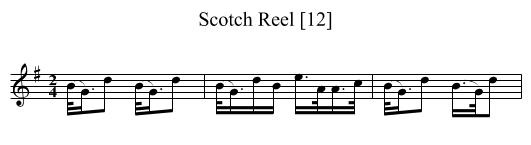 Scotch Reel [12] - staff notation
