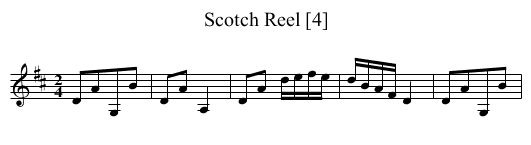 Scotch Reel [4] - staff notation