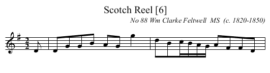 Scotch Reel [6] - staff notation
