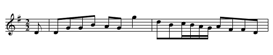 Scotch Reel - staff notation