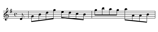 Scotch Reel - staff notation