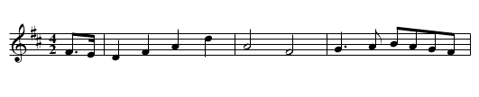Scotch Tune, A - staff notation