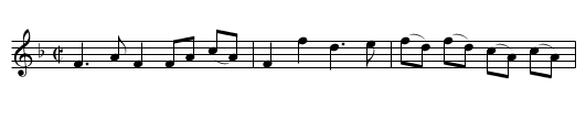 Scotch tune of Mr Purselle - staff notation