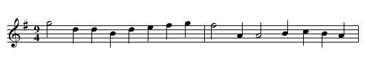 Scotland - staff notation