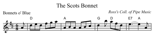 Scots Bonnet, The  - staff notation