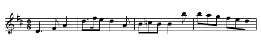 Scots come o'er the Border. CJF.036 - staff notation